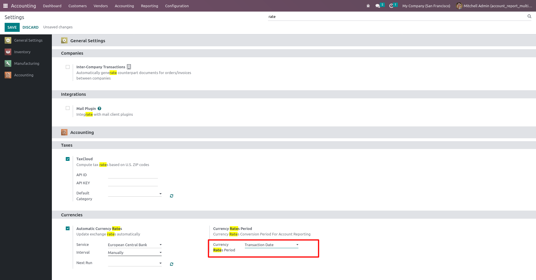 Account Financial Reports with multi Currency and Transaction Date