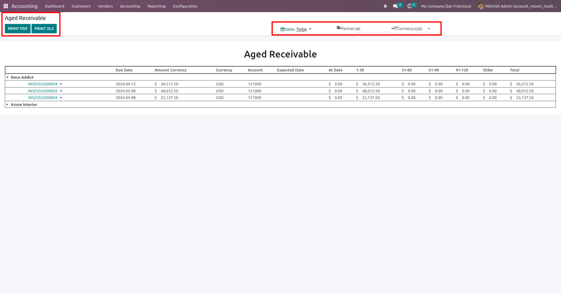 Account Financial Reports with multi Currency and Transaction Date