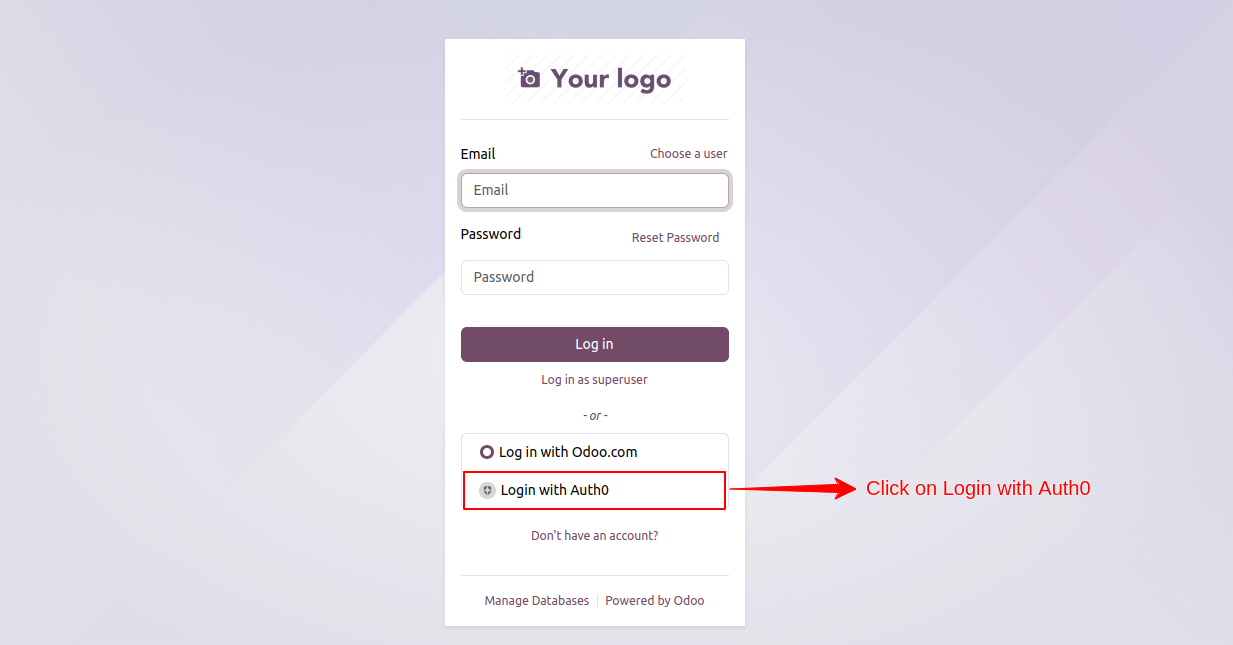 Sign in with Auth0