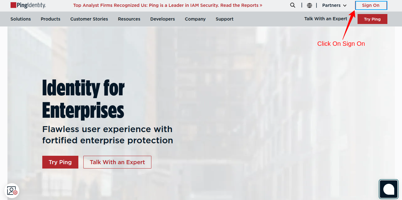 Sign in with Ping Identity