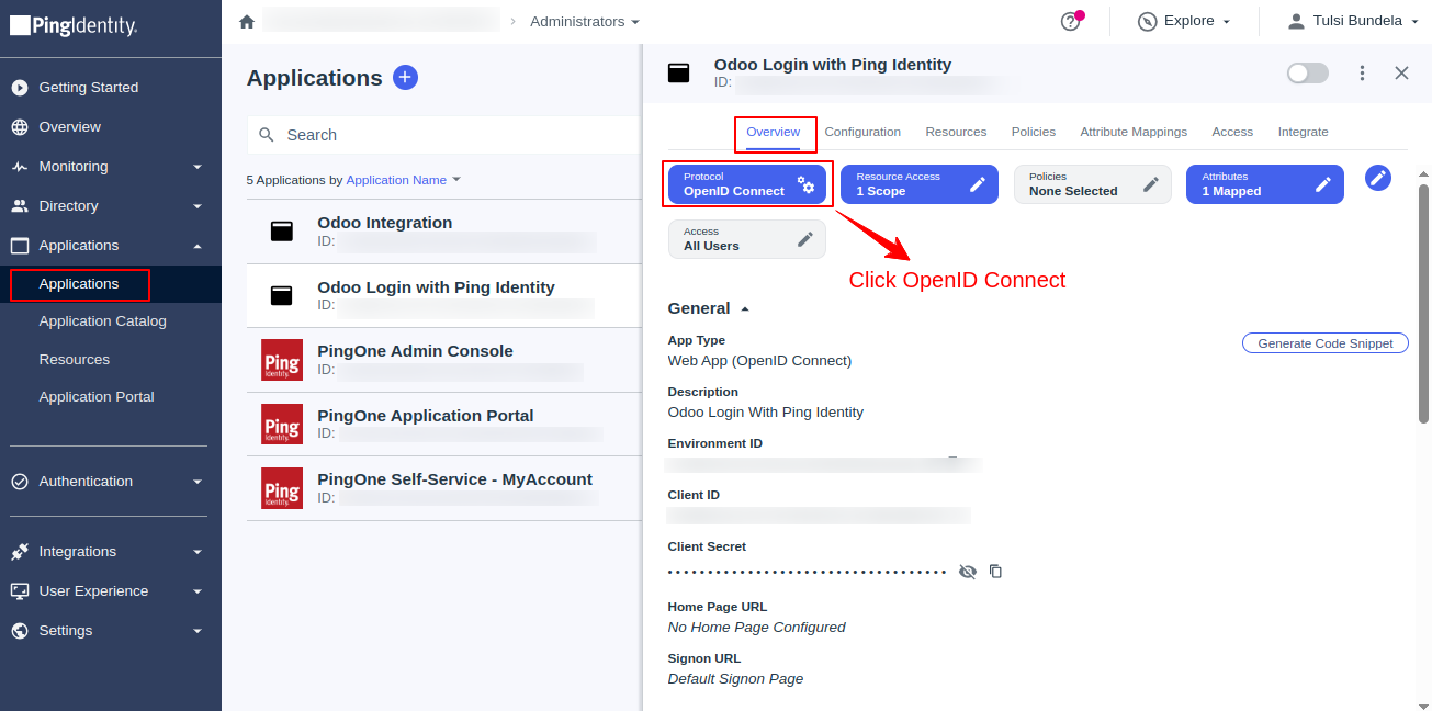 Sign in with Ping Identity