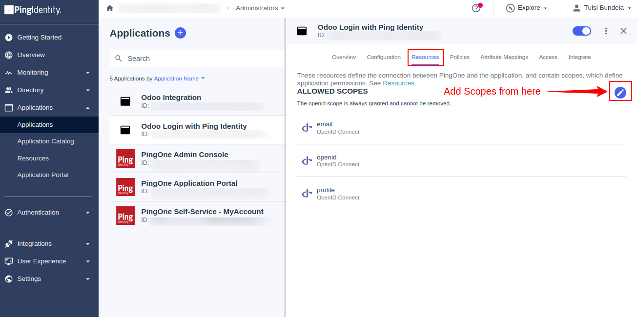 Sign in with Ping Identity