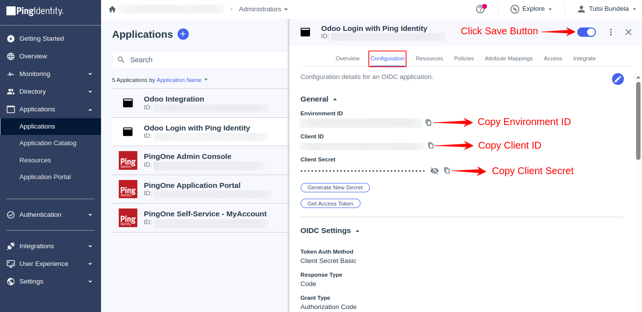 Sign in with Ping Identity