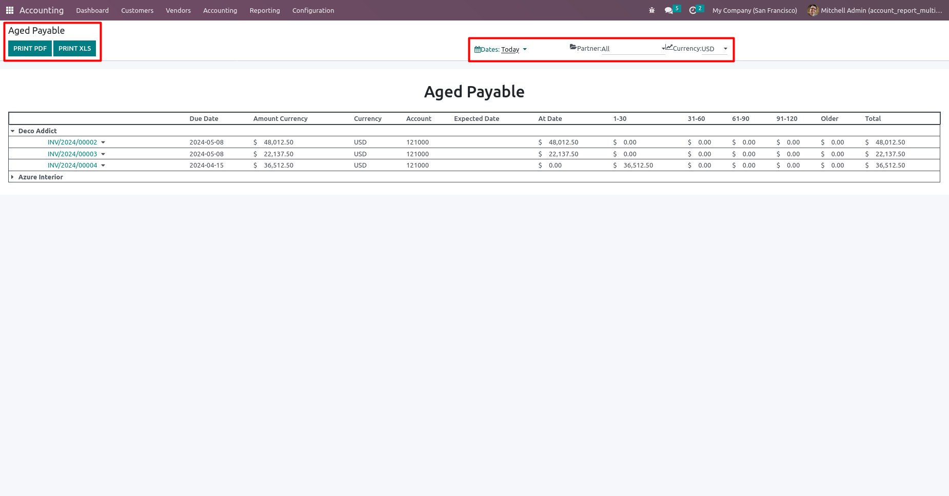 Account Financial Reports with multi Currency and Transaction Date