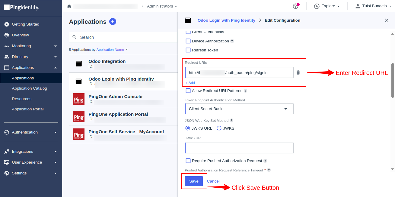 Sign in with Ping Identity