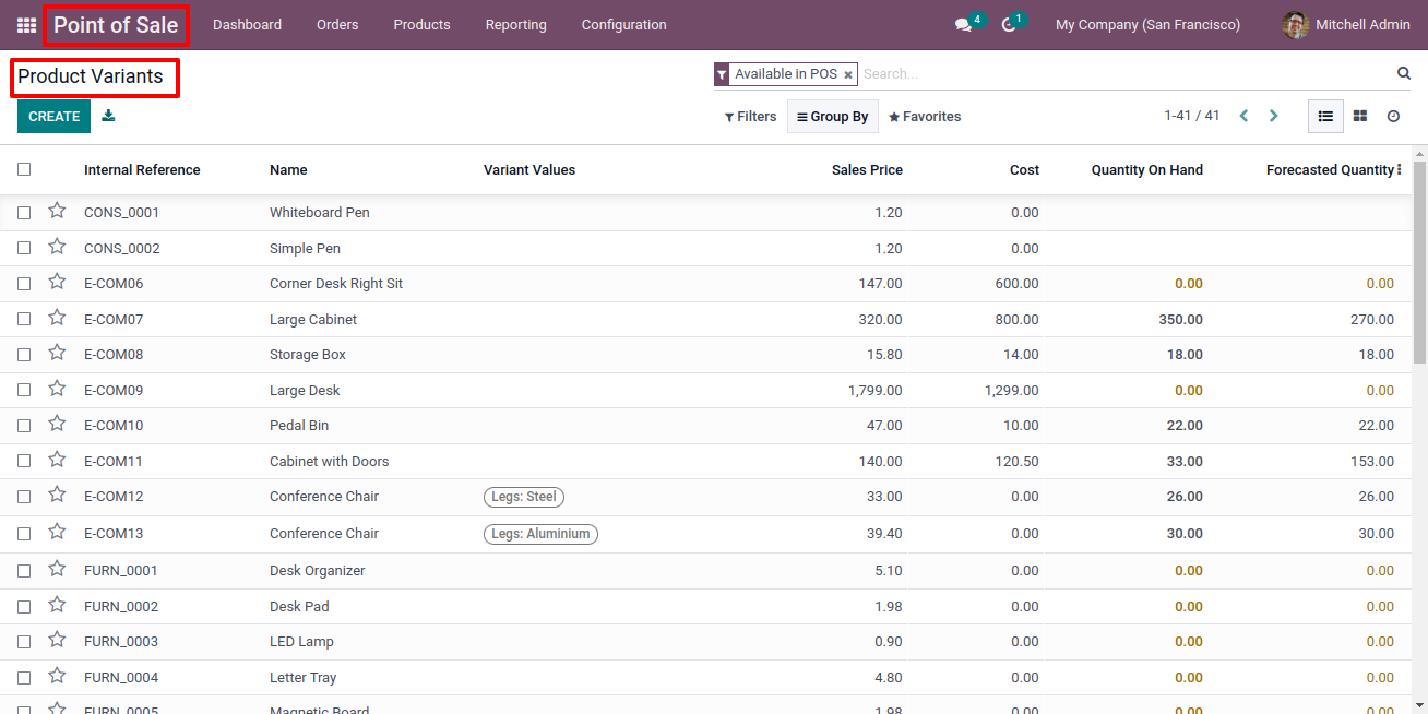 POS Multi Barcode Options