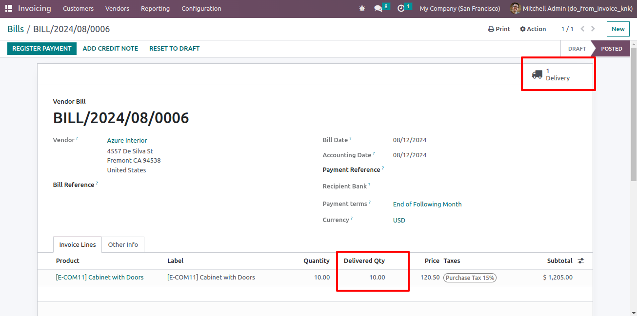 Create Delivery Order From  Customer Invoice