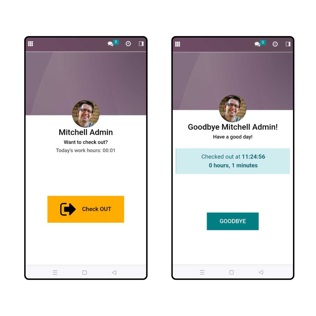 Geo Location Attendance - This module will only allows employee to check in/out within Active Work Location Range.| Geo Attendance | Remote Attendance | Human Resources | Employees | Geo Location | Active Work Location | Attendance Range | Active Location | CheckIn | CheckOut 