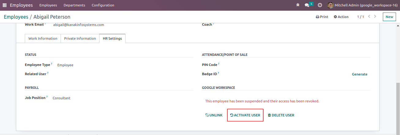 Google Workspace Integration