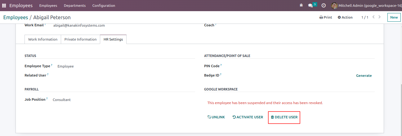 Google Workspace Integration