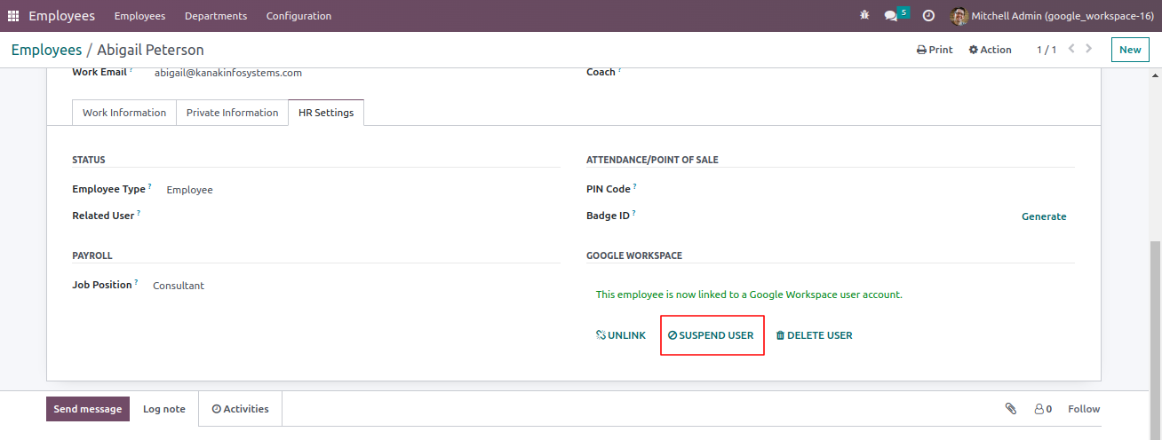 Google Workspace Integration