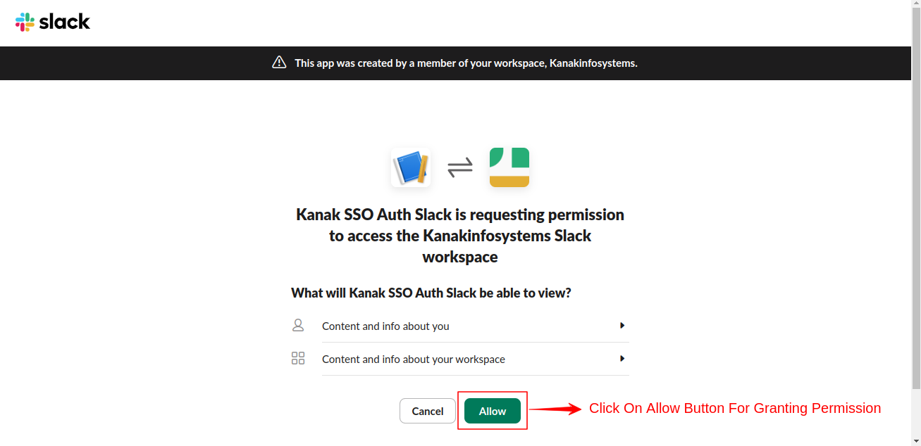 Slack OAuth Single Sign-On