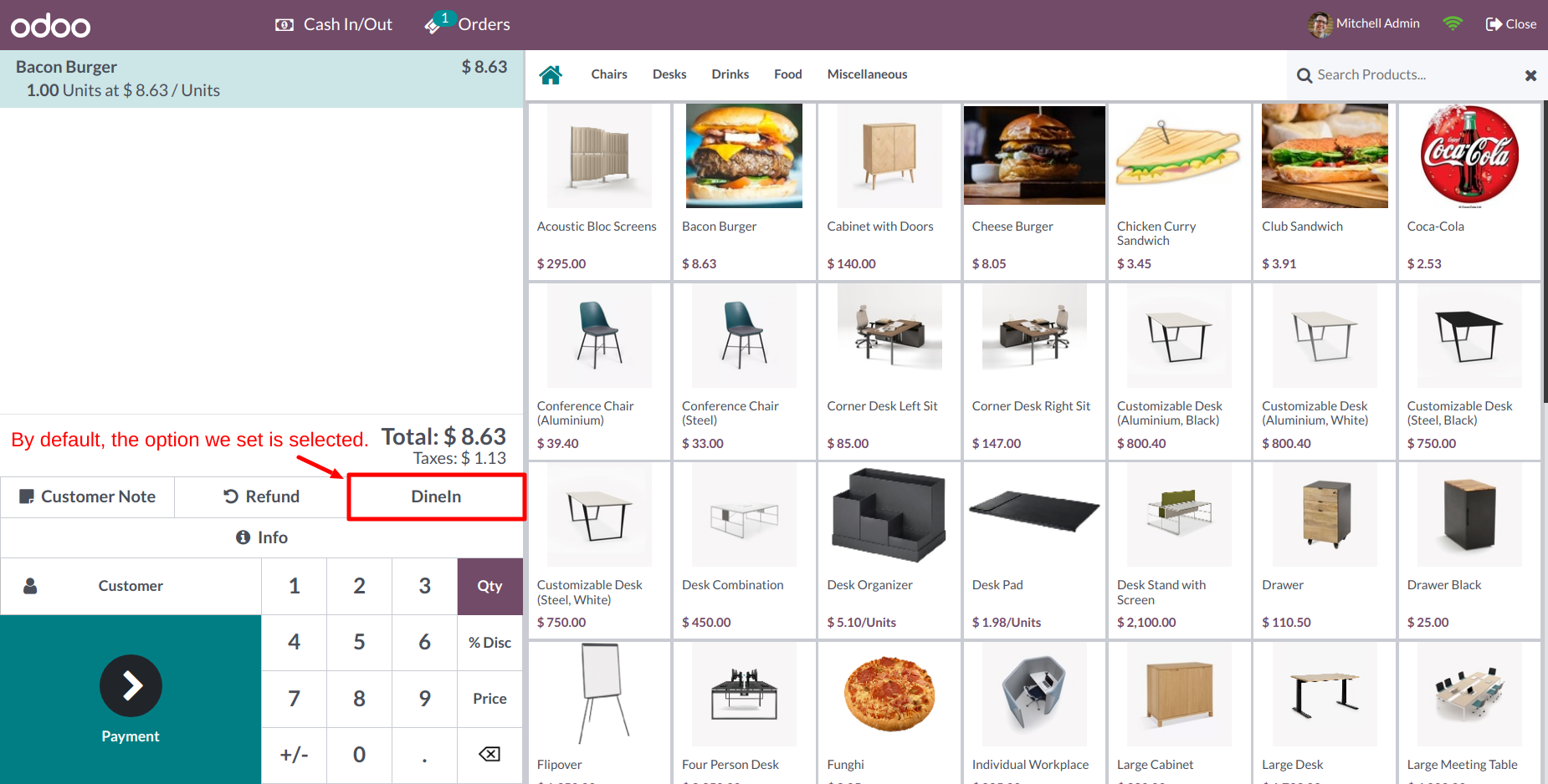 Point Of Sale Order Types