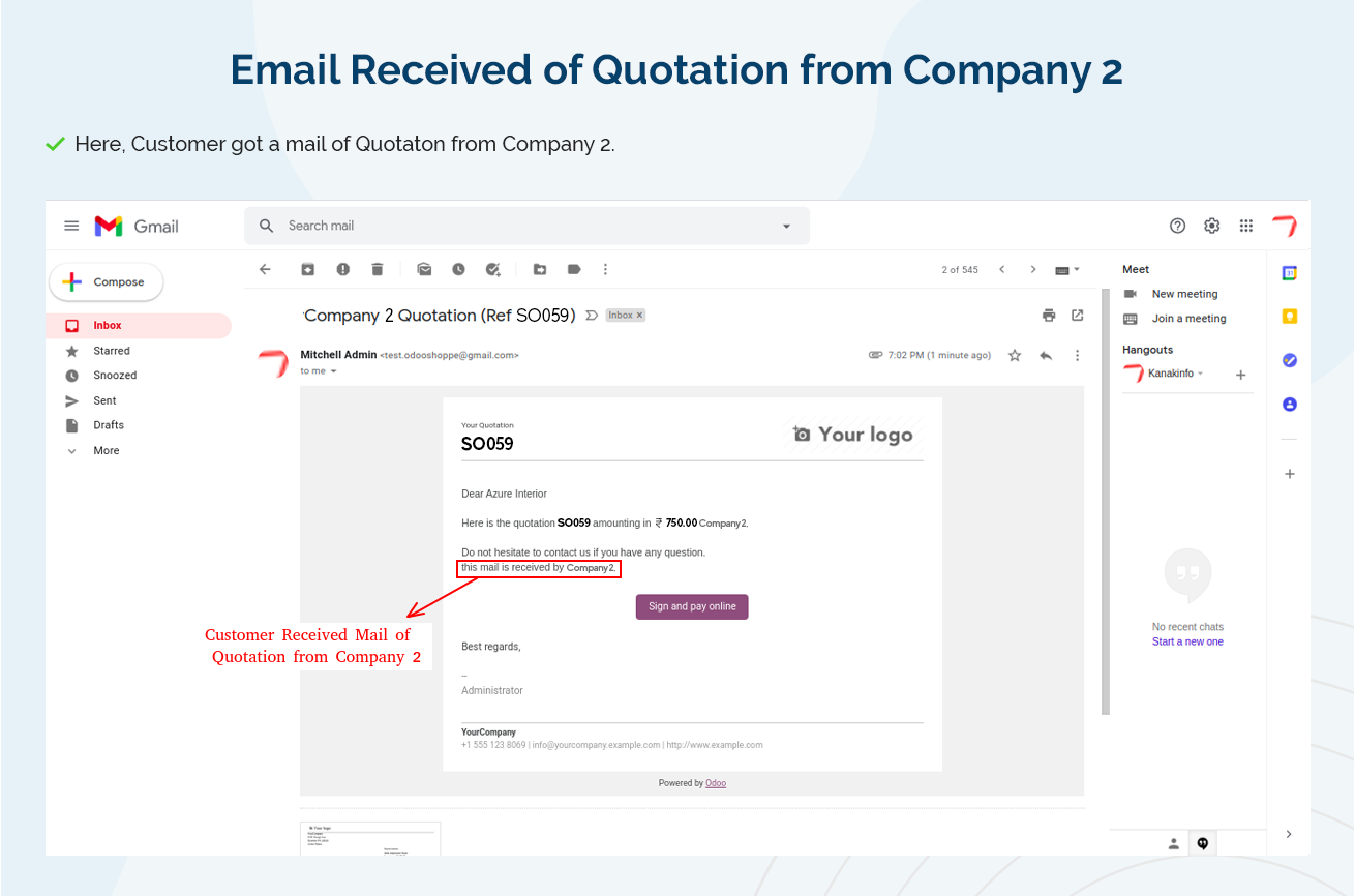 Mail Template Multi Company