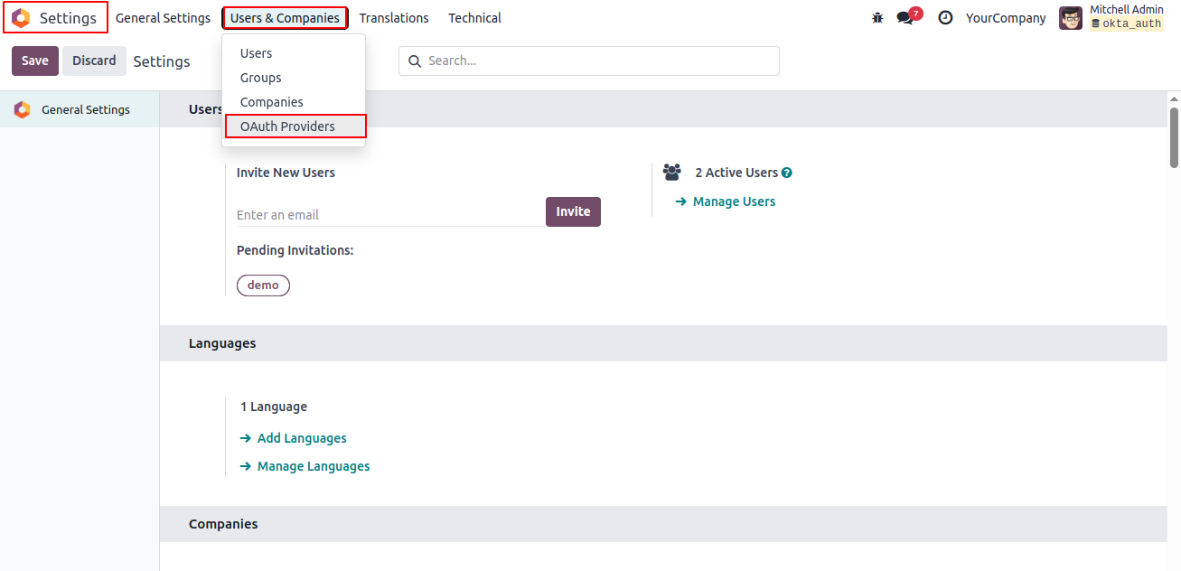 Sign in with Okta