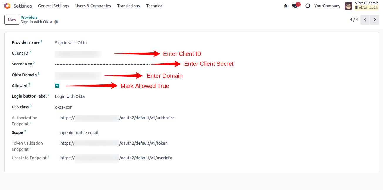 Sign in with Okta