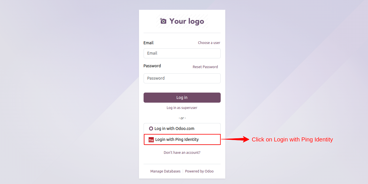 Sign in with Ping Identity