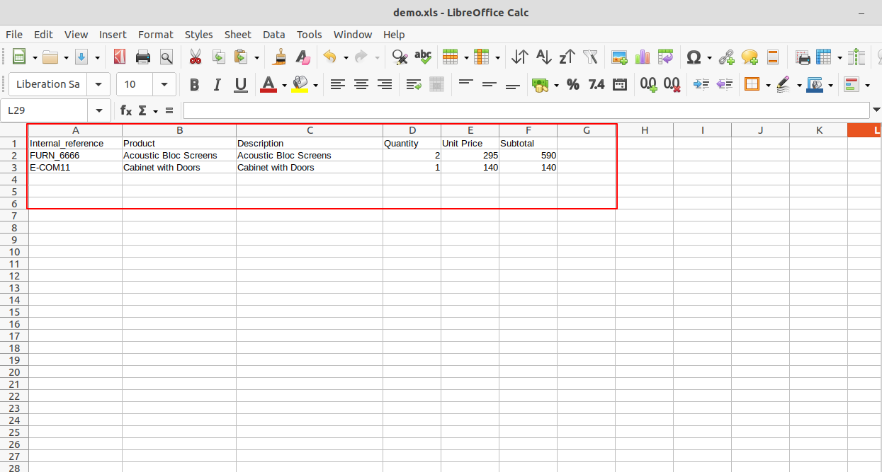 Add/import Mass/multiple product in account move line