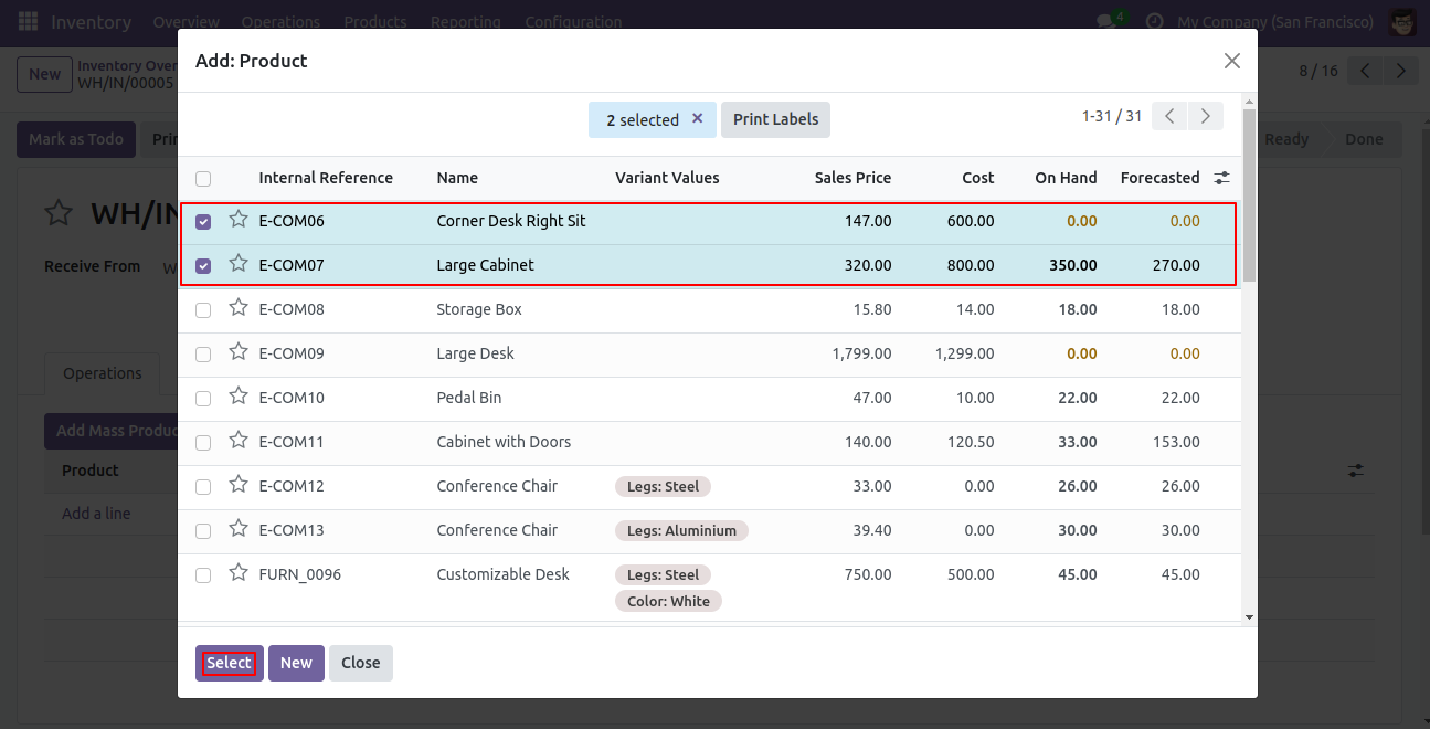 Add/import  Mass/multiple product in stock