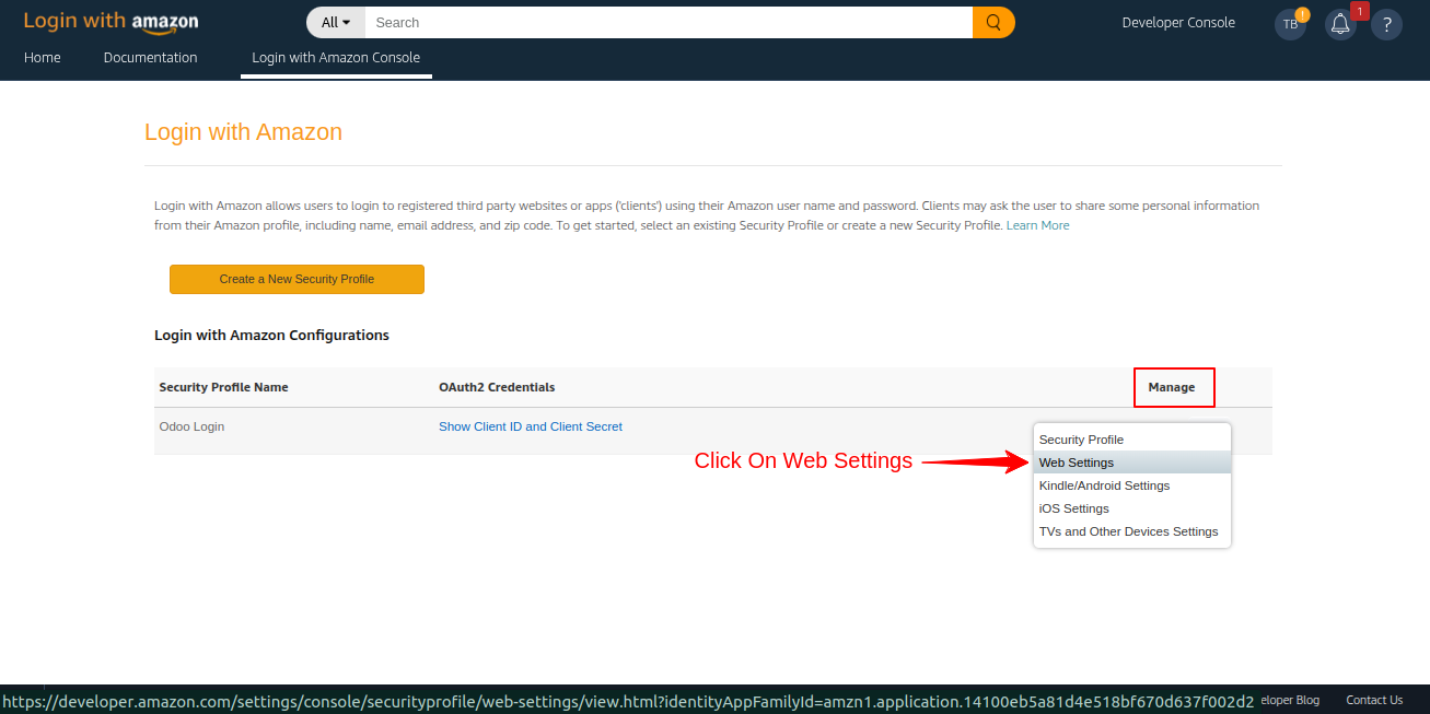 Sign in with Amazon