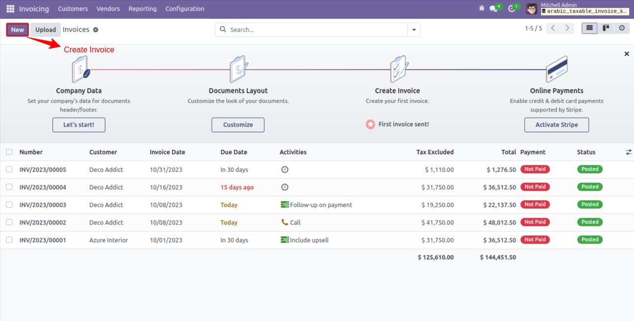 Arabic Taxable Invoice