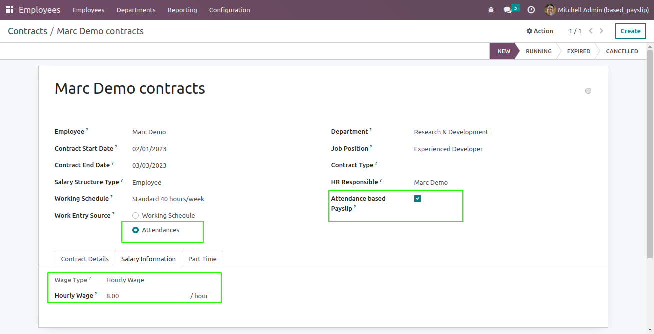 Attendance based Payslip - Generate Attendance based Hourly employee payslip.| Payslip| Hourly employee payslip|Attendance based Hourly employee payslip|