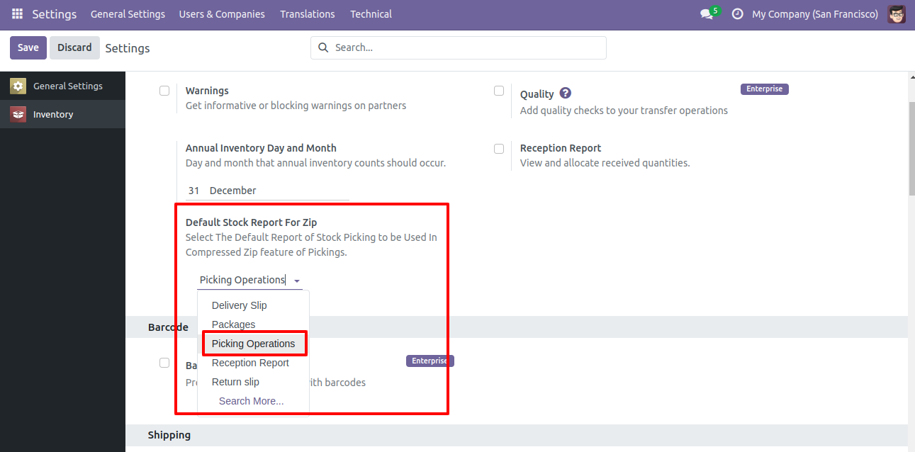 Compressed Stock Reports