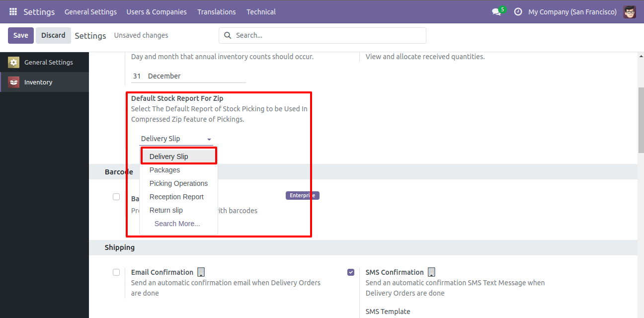 Compressed Stock Reports