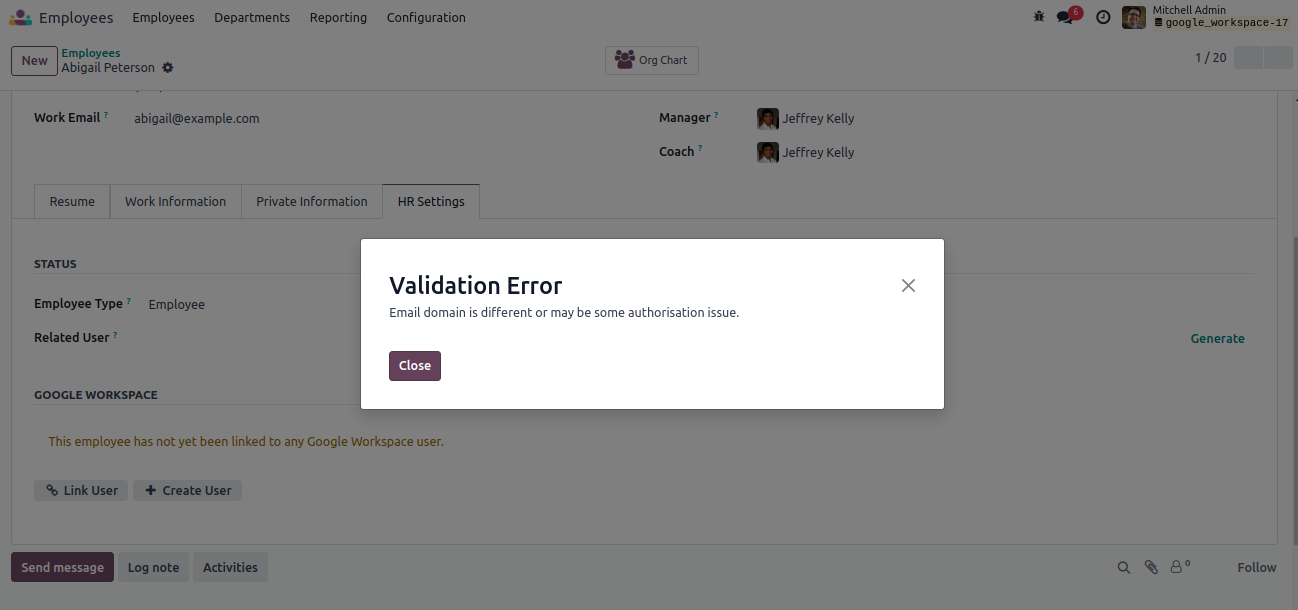 Google Workspace Integration