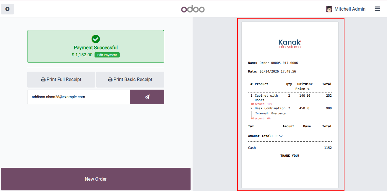 Final Customized Receipt