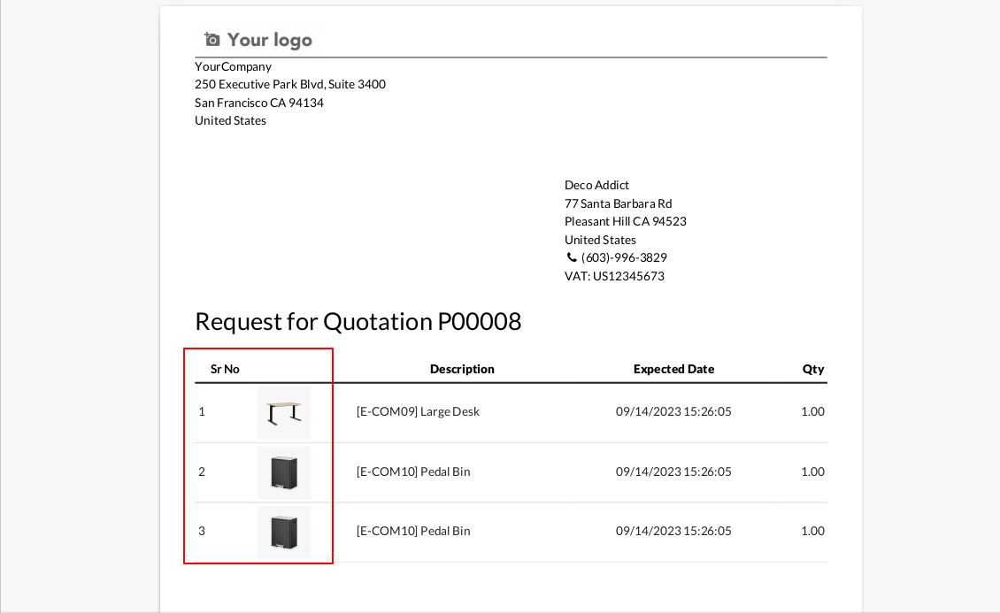 Purchase Report Extension