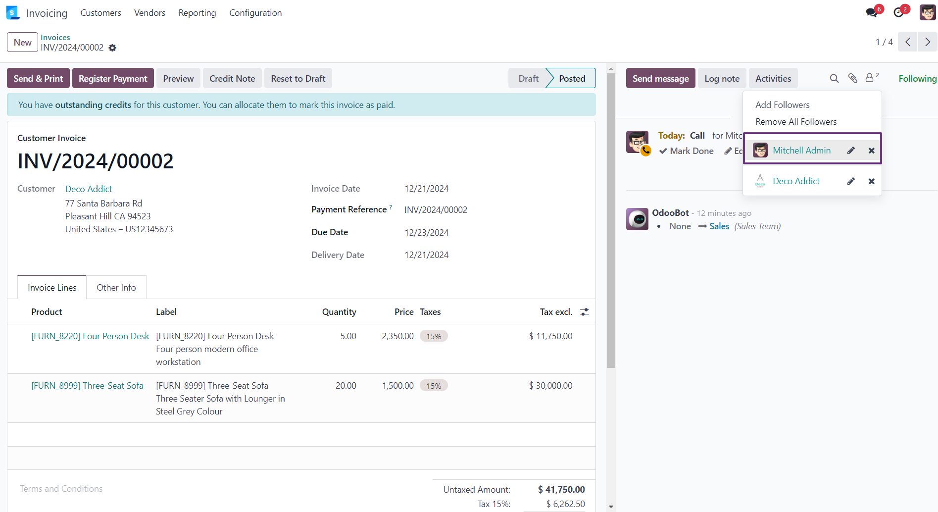Remove All Followers - The Remove All Followers Odoo module lets you easily remove all followers from the chatter with a single click.