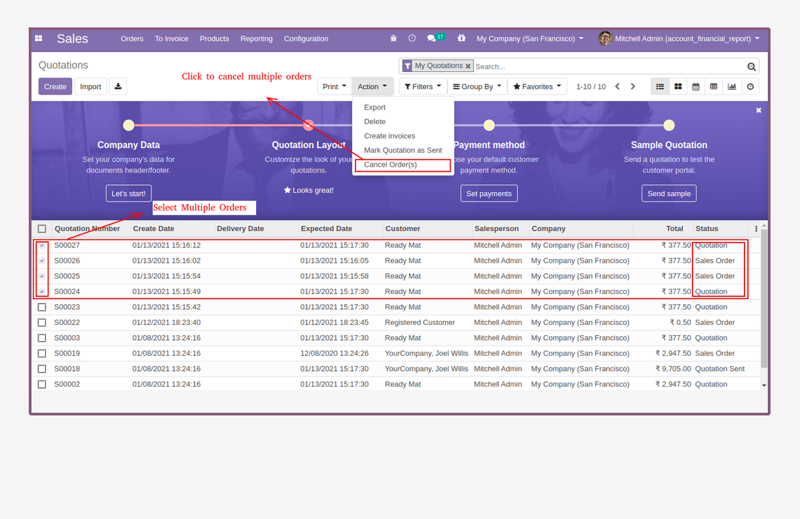 Sale Quotation Multi Cancellation