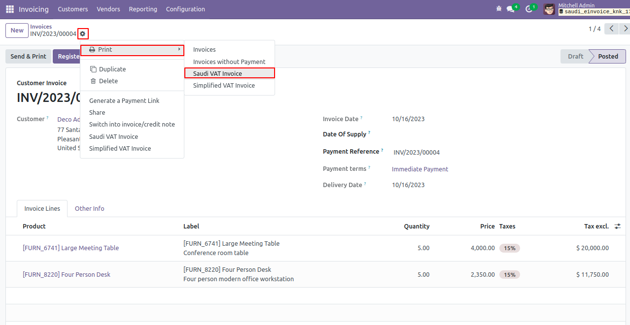 Electronic Invoice | Saudi VAT Invoice | Saudi E-Invoice | Saudi Electronic Invoice