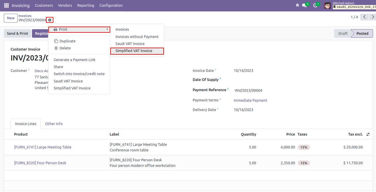 Electronic Invoice | Saudi VAT Invoice | Saudi E-Invoice | Saudi Electronic Invoice