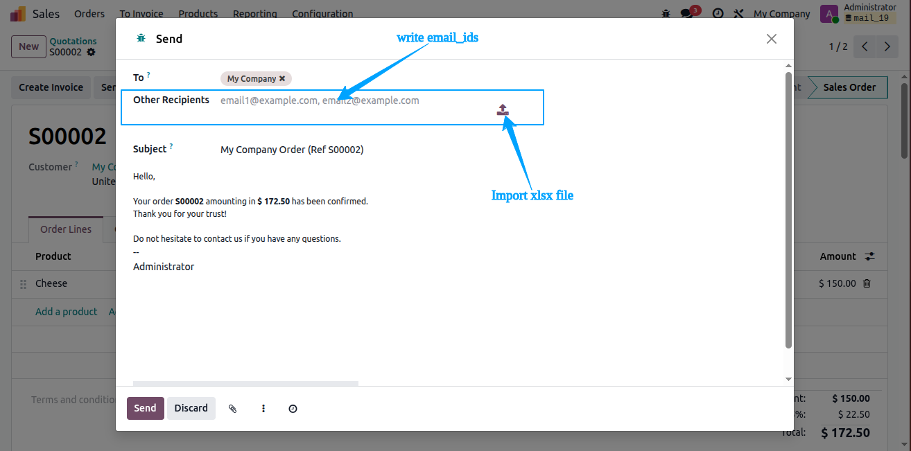 Send Email Without Partner