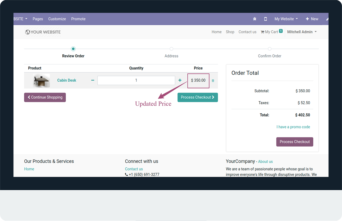 Website Product Price Drop Alert