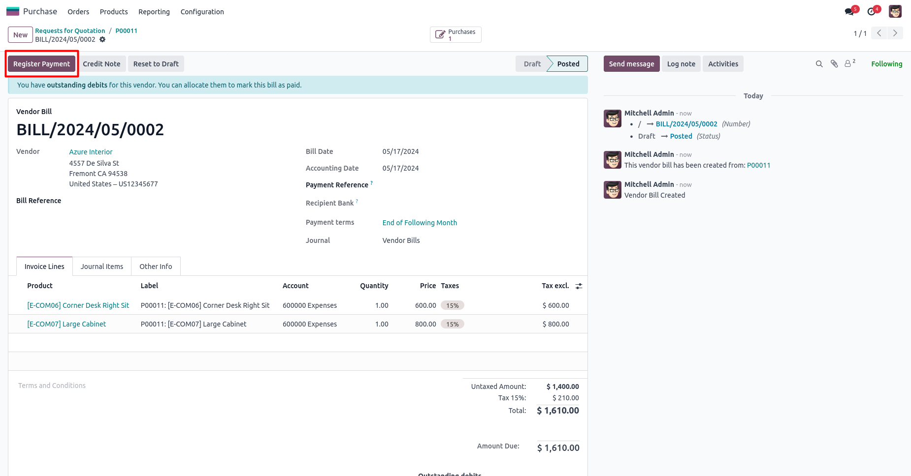 Account Cheque Management