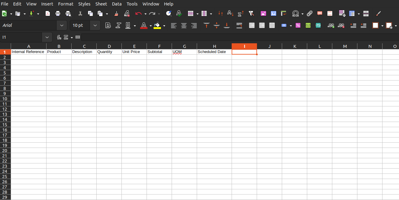 Add/import Mass/multiple product in purchase