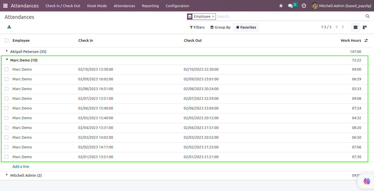 Attendance based Payslip - Generate Attendance based Hourly employee payslip.| Payslip| Hourly employee payslip|Attendance based Hourly employee payslip|
