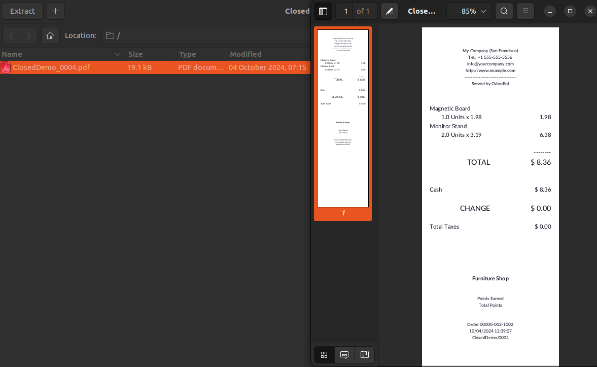 Compressed Pos Orders Reports