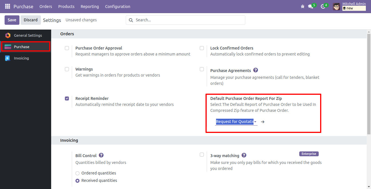 Compressed Purchase Reports