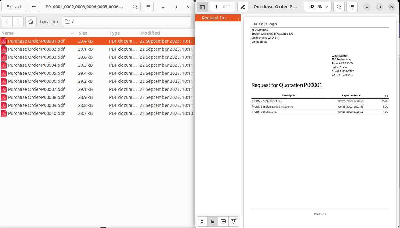 Compressed Purchase Reports