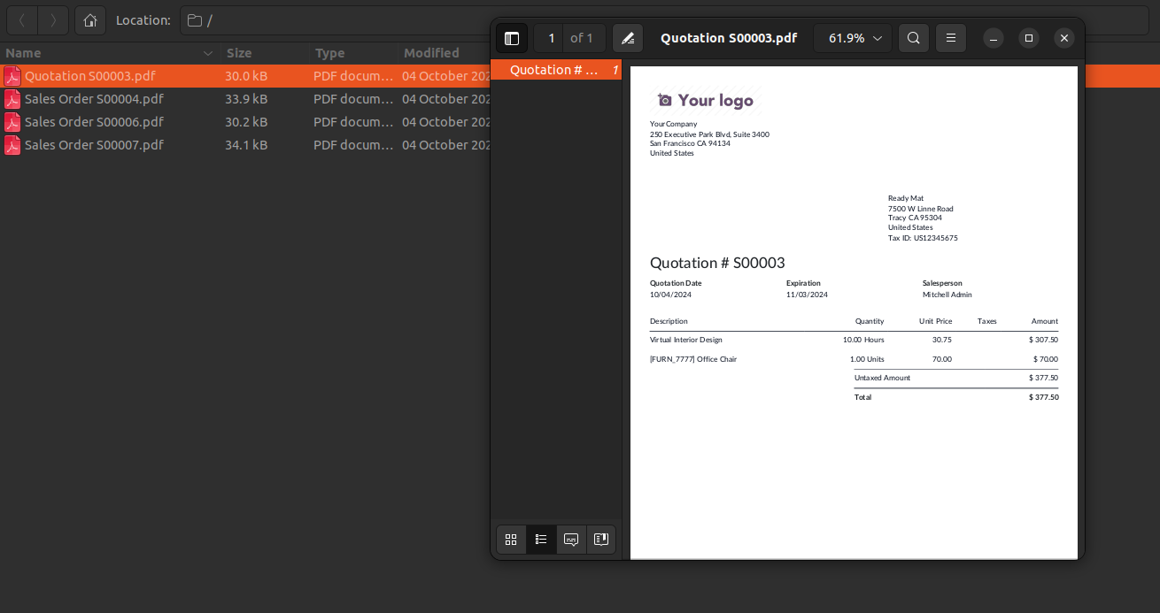 Compressed Sale Reports