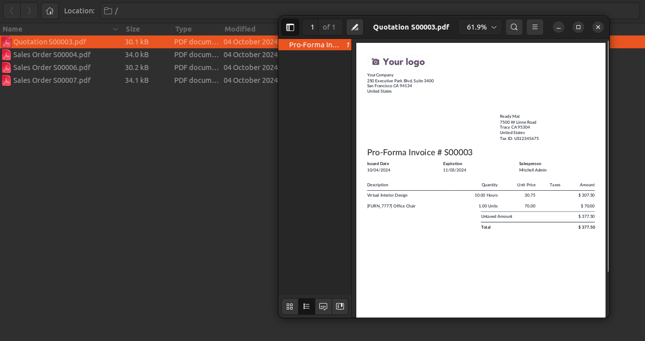 Compressed Sale Reports