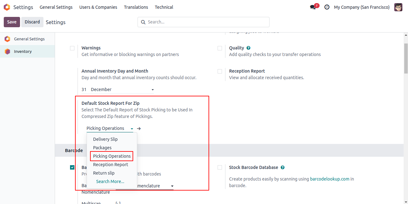 Compressed Stock Reports