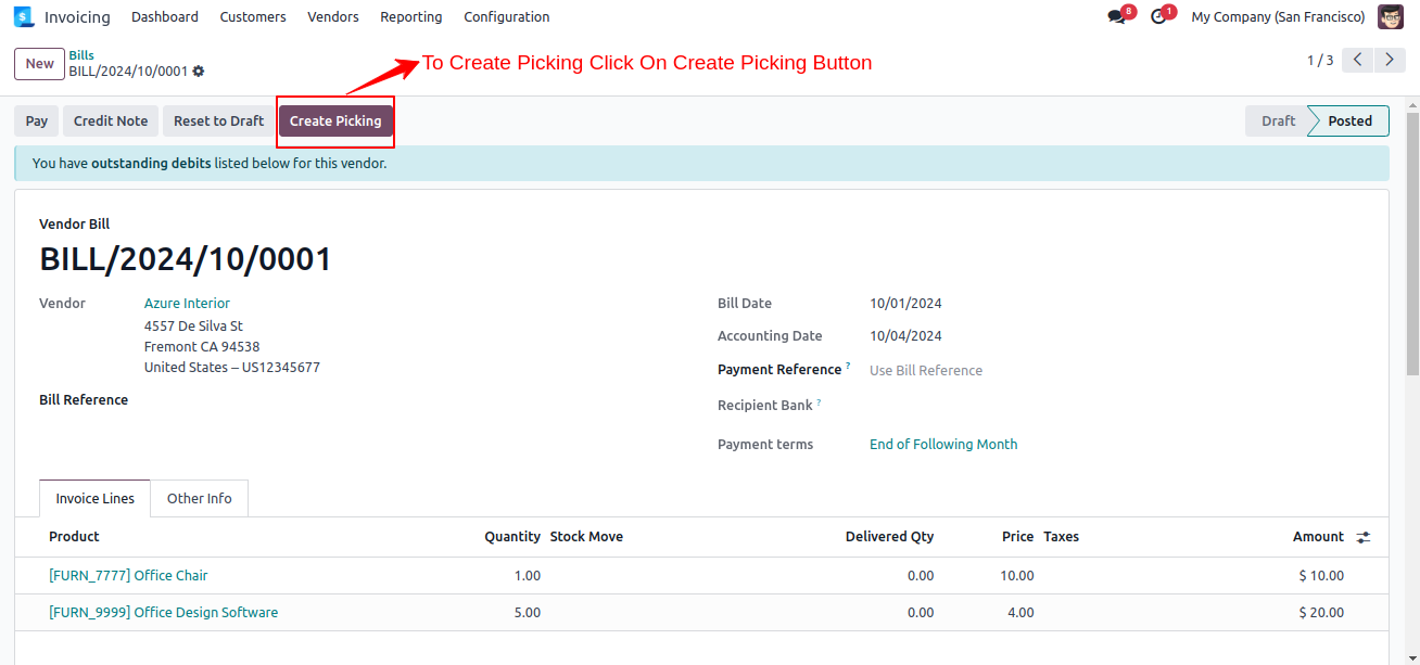 Create Delivery Order From  Customer Invoice