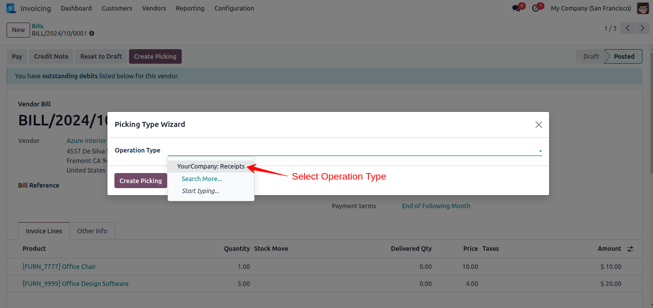 Create Delivery Order From  Customer Invoice