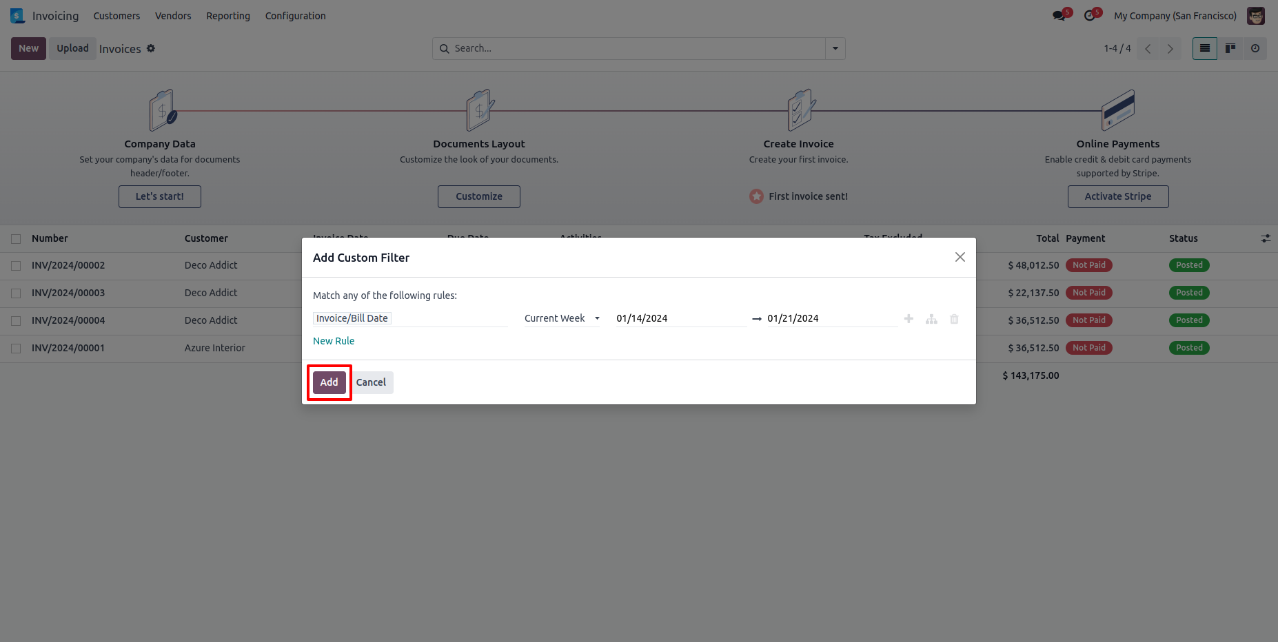 Dynamic Date Filter