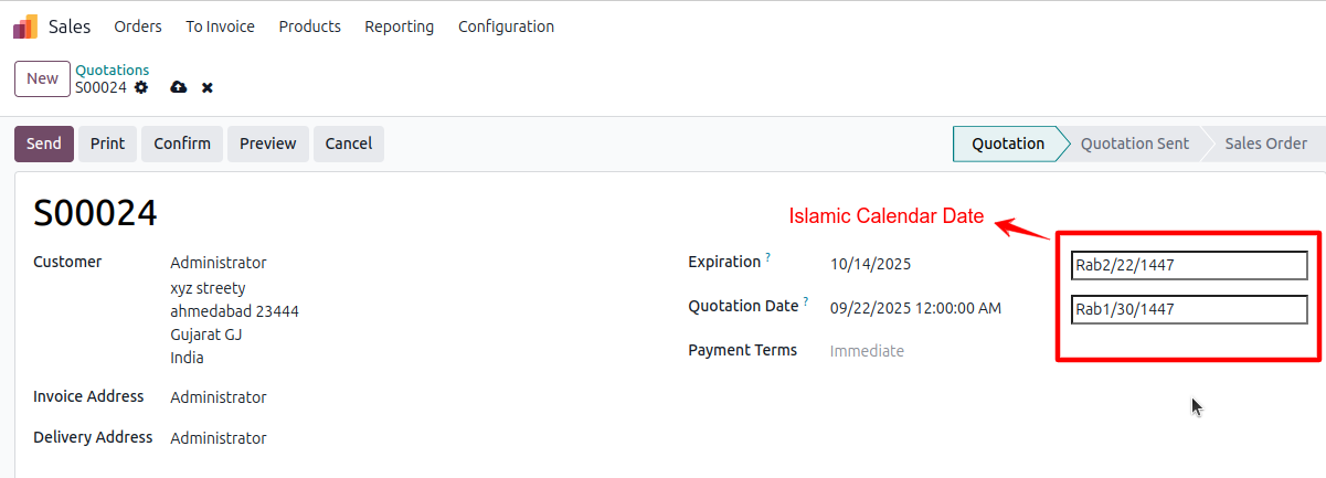 Islamic Calendar Dates